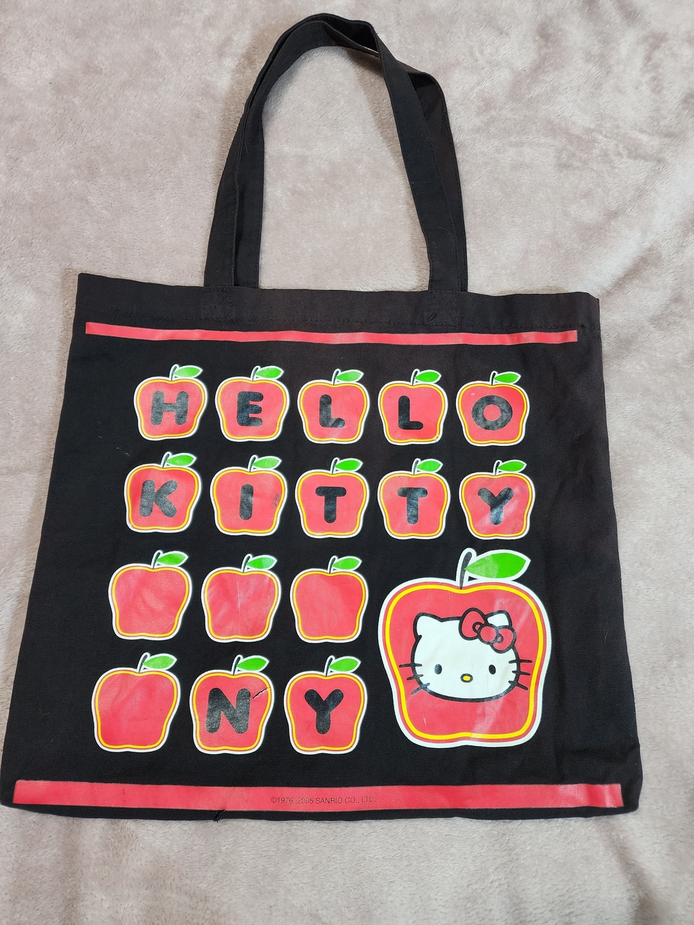 Vintage Hello Kitty Black & Red Tote Bag